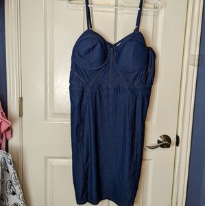 Fashion Nova Blue Jean Dress